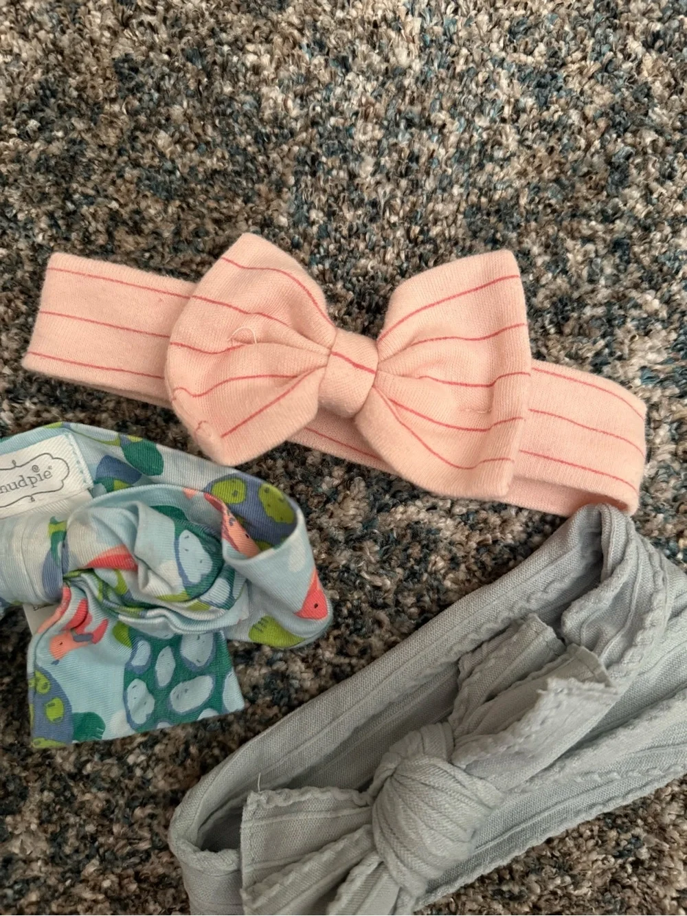 Lot of 3 baby headbands various brands